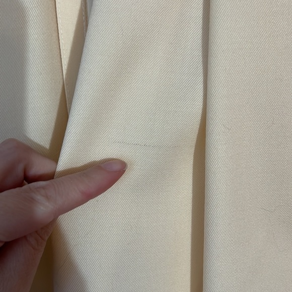 Vintage Infinitif Palazzo Virgin Wool High Rise Pleated Pants with Side Slits - Picture 7 of 9